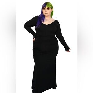 Foxblood Morticia Maxi Dress